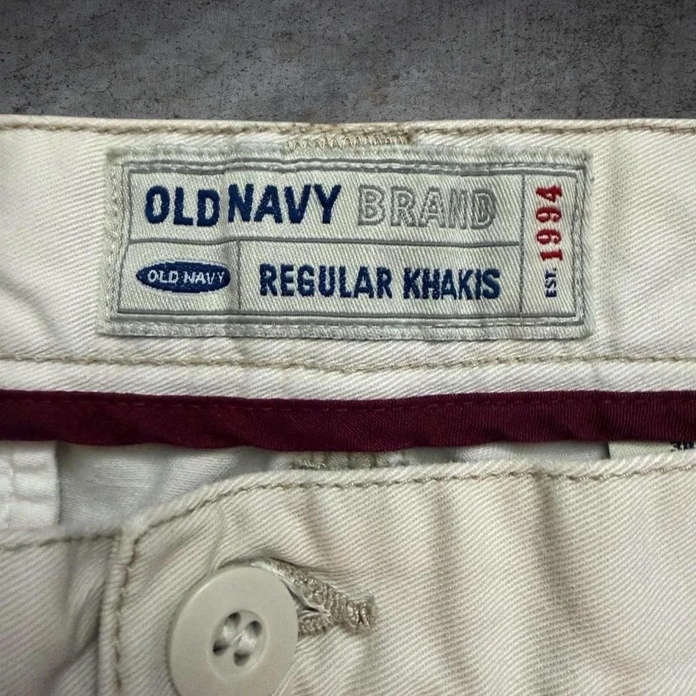 Vintage 00's Old Navy Khaki Shorts Size 38 Skate Surf Minimalist Preppy Golf